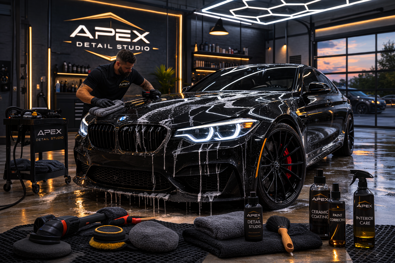Apex Detail Studio — Car detailing website by Unlimited Web LLC