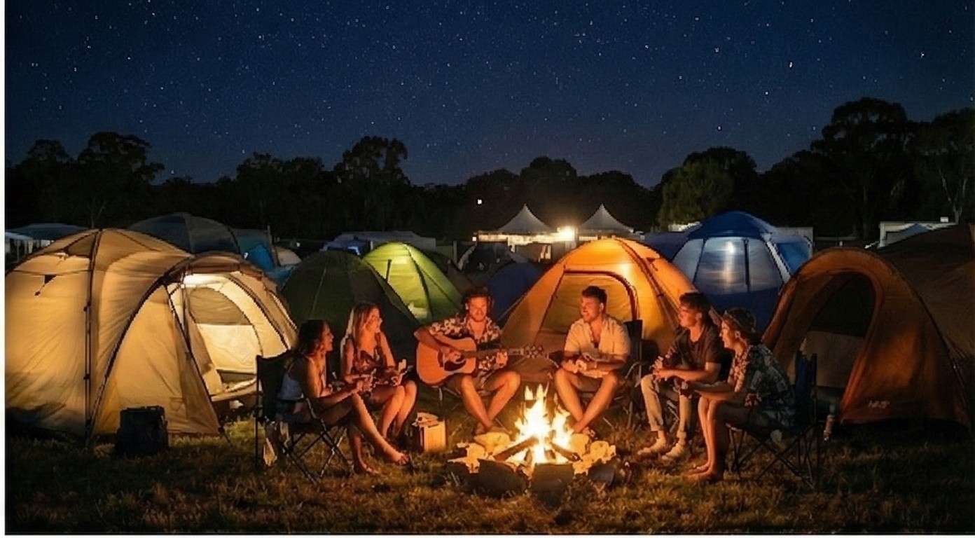 Festival campsite