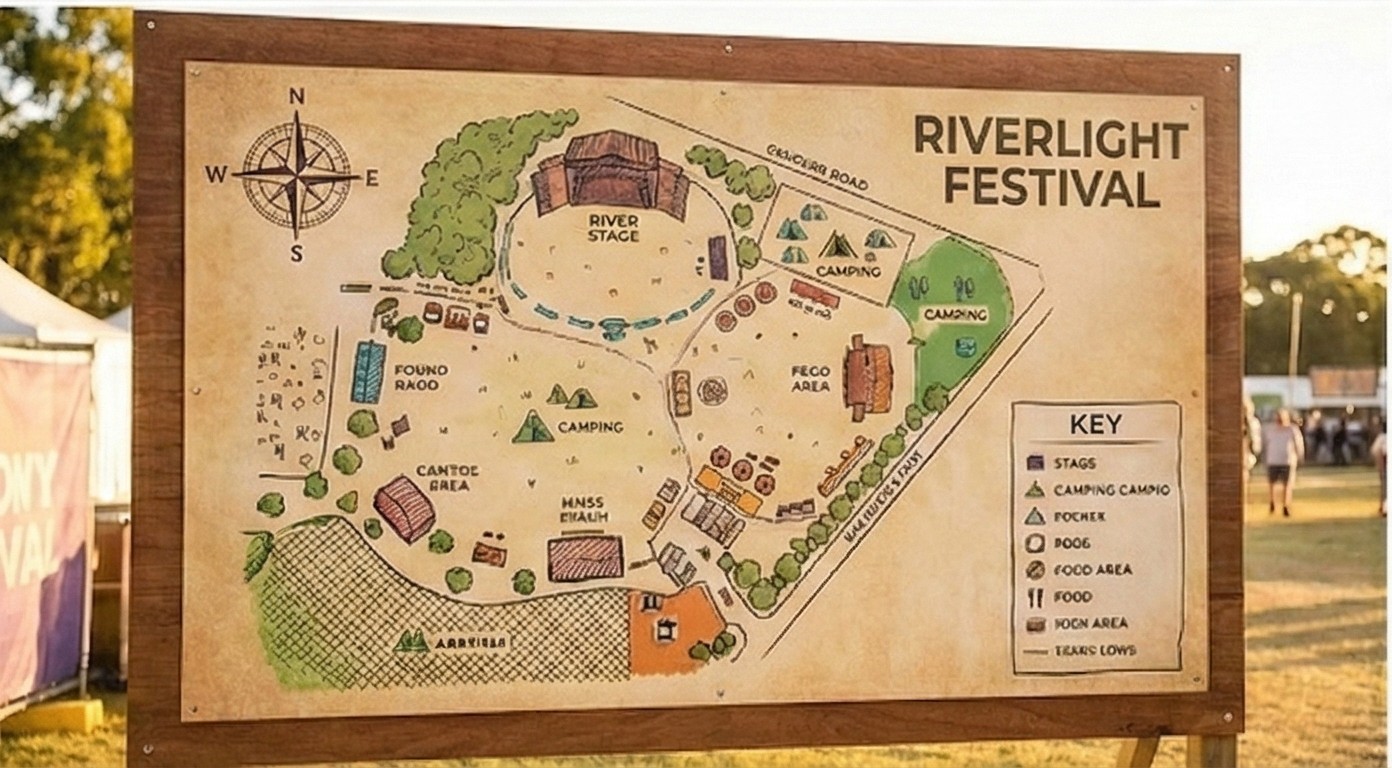 Festival site map
